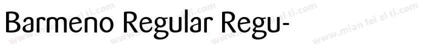 Barmeno Regular Regu字体转换